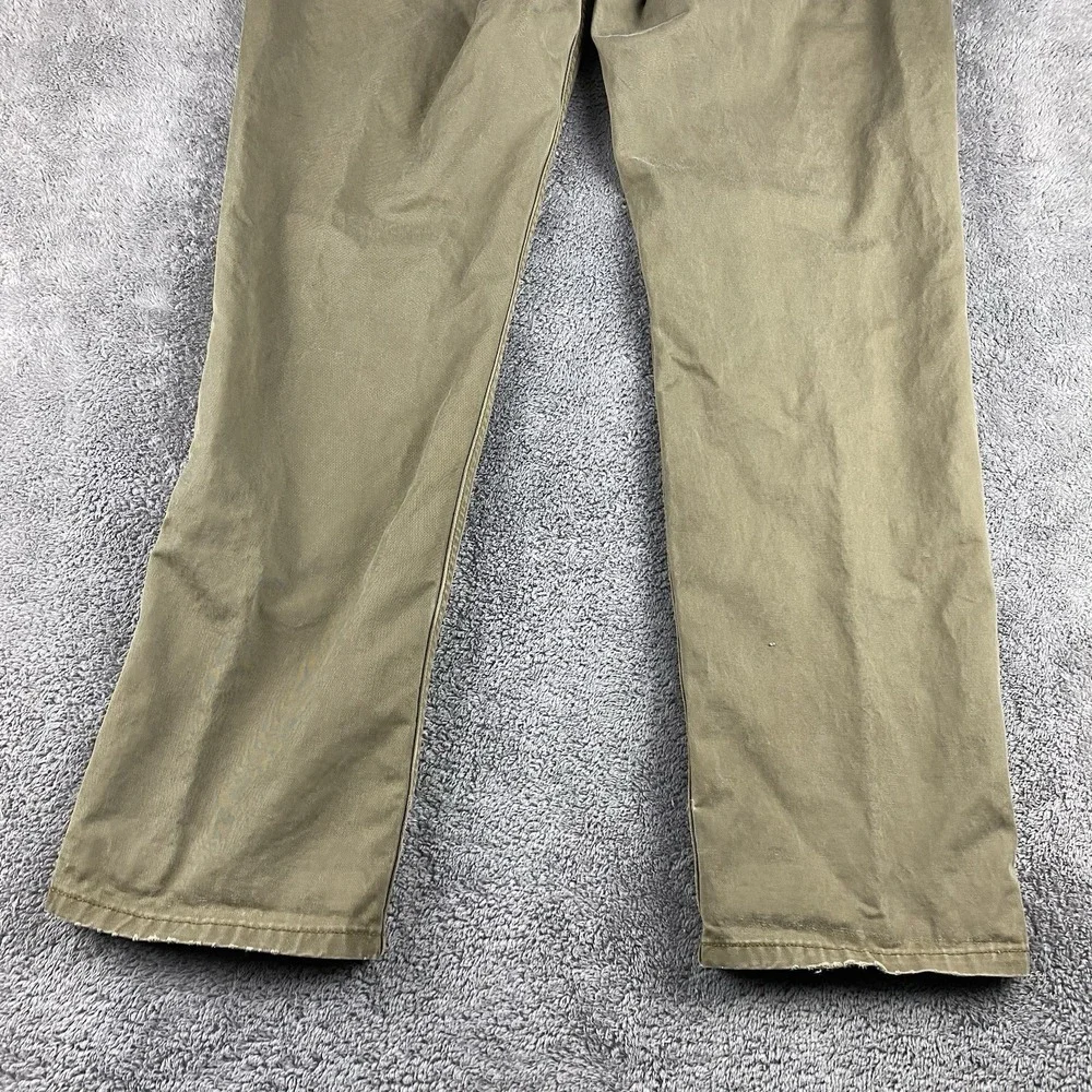 Levis Straight Pants Men 36x30 Tan Khaki Chino Flat‎ Front 100% Cotton